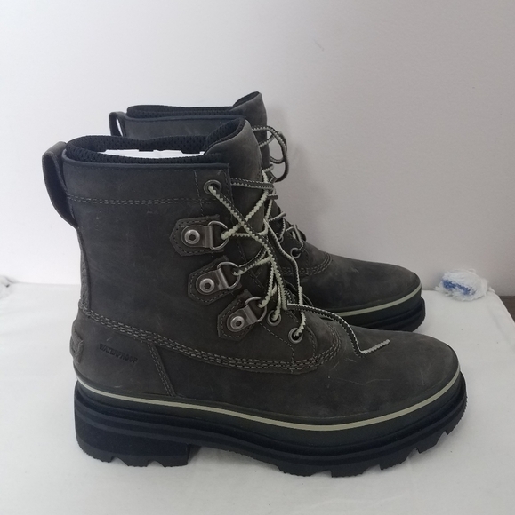 Sorel Lennox street boot wp sage dark moss 7.5 NWT - Picture 4 of 9